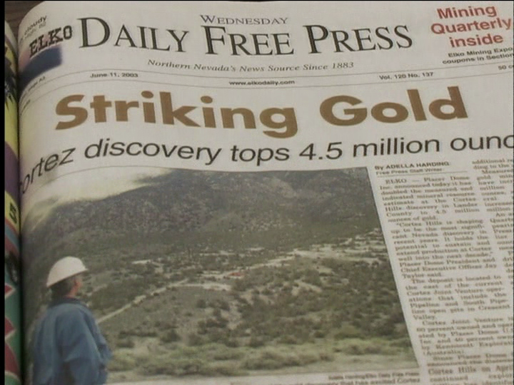 Striking gold coincides with the American government attempting to appropriate Western Shoshone land